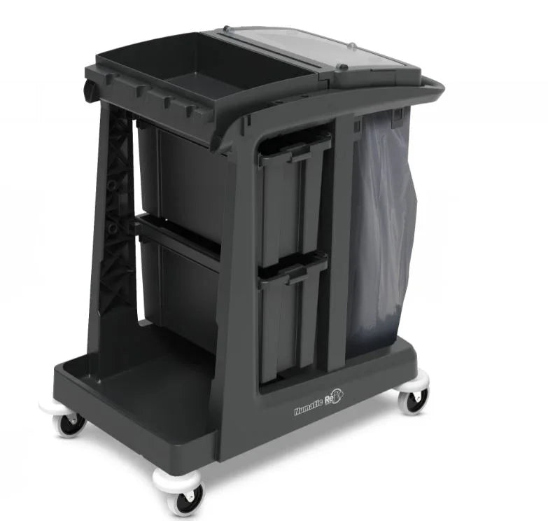 Numatic EM2 ECO-Matic eco-friendly janitorial trolley made from 97% recycled plastic