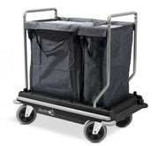 Numatic NB3002R two-bag laundry and linen trolley for hotel and commercial housekeeping