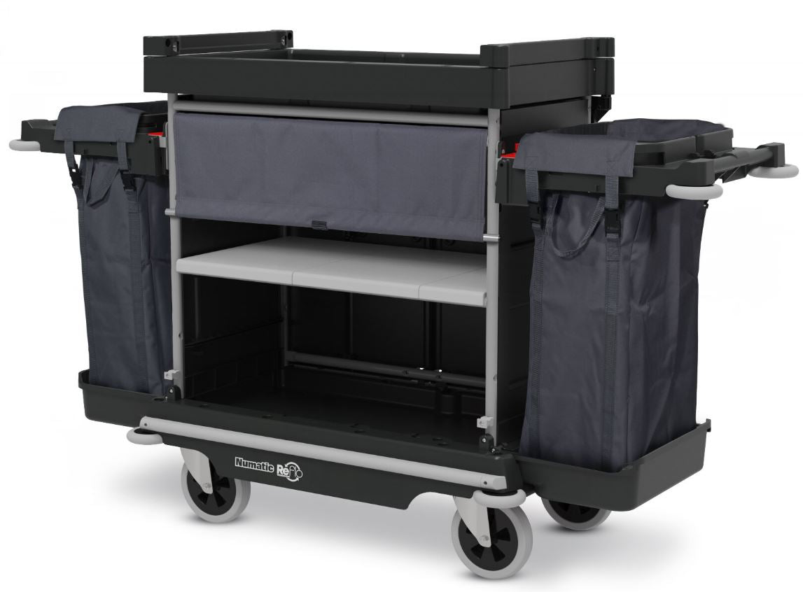 Numatic NuKeeper Twin NKU32RFF hotel laundry and linen trolley with twin bags