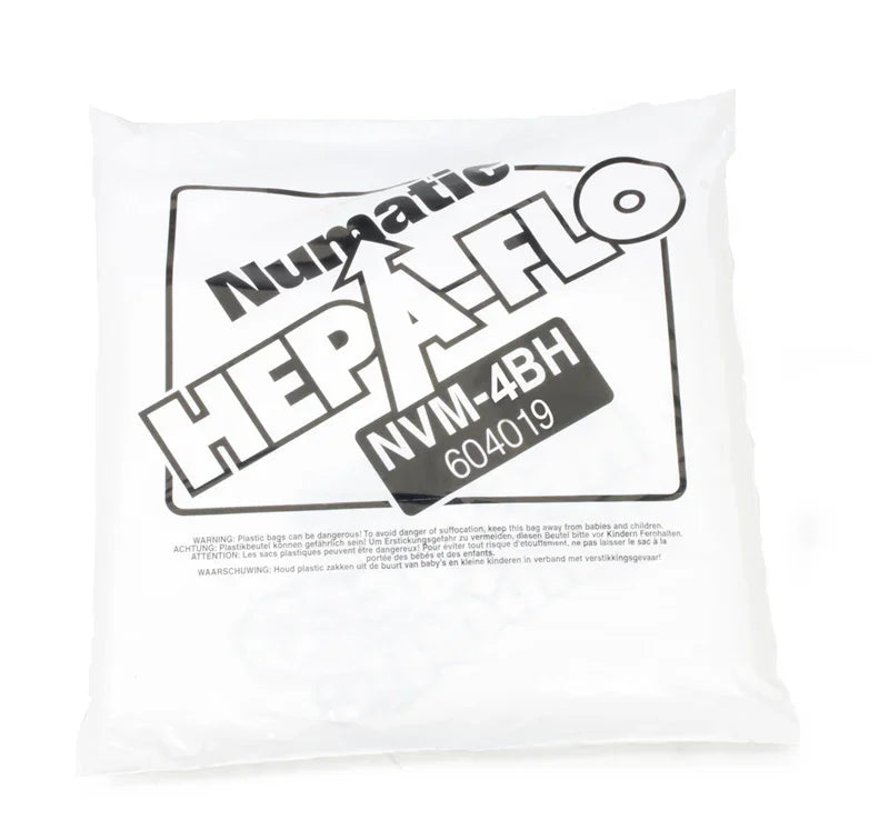 Numatic NVM-4BH HepaFlo dust bags 10 pack for 750 and 900 series vacuum cleaners