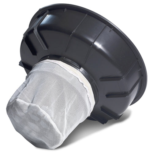 Close-up of the Numatic WV570 wet filter basket for water and debris collection