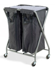 Numatic Servo NX1002 twin bag housekeeping laundry trolley with 200L capacity for hotel linen handling