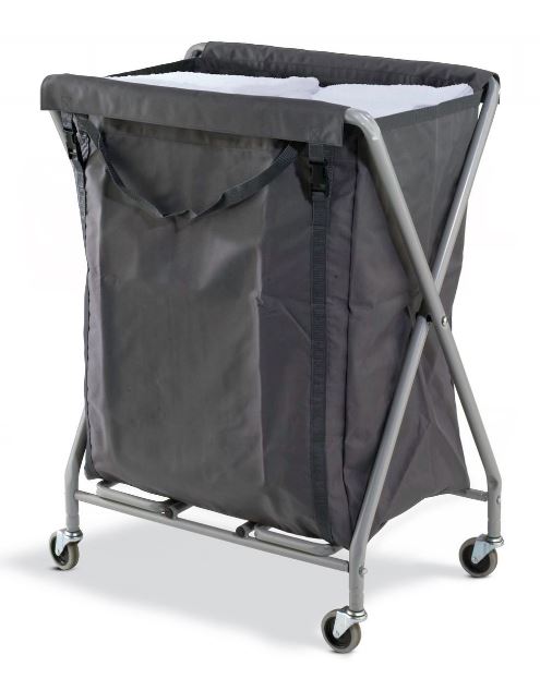Numatic NX2001 Servo 200L housekeeping trolley with fabric laundry bag for hotel and commercial use