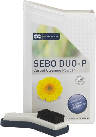 Sebo DUO-P Carpet Cleaning Powder Inc Brush 0478 500gm