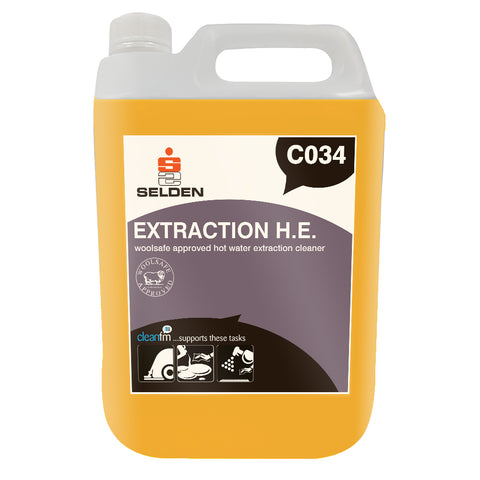 Refoam / Selfoam H.E  Woolsafe Carpet Extraction Cleaner C034 5 Litre