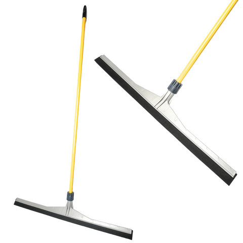 Floor Squeegee Complete 75CM Inc Stainless Steel Handle Yellow